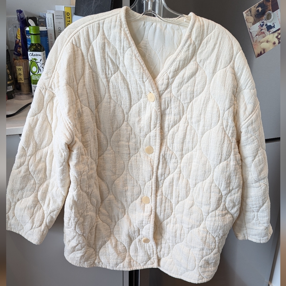 Zara Quilted Cotton Light Jacket Small
